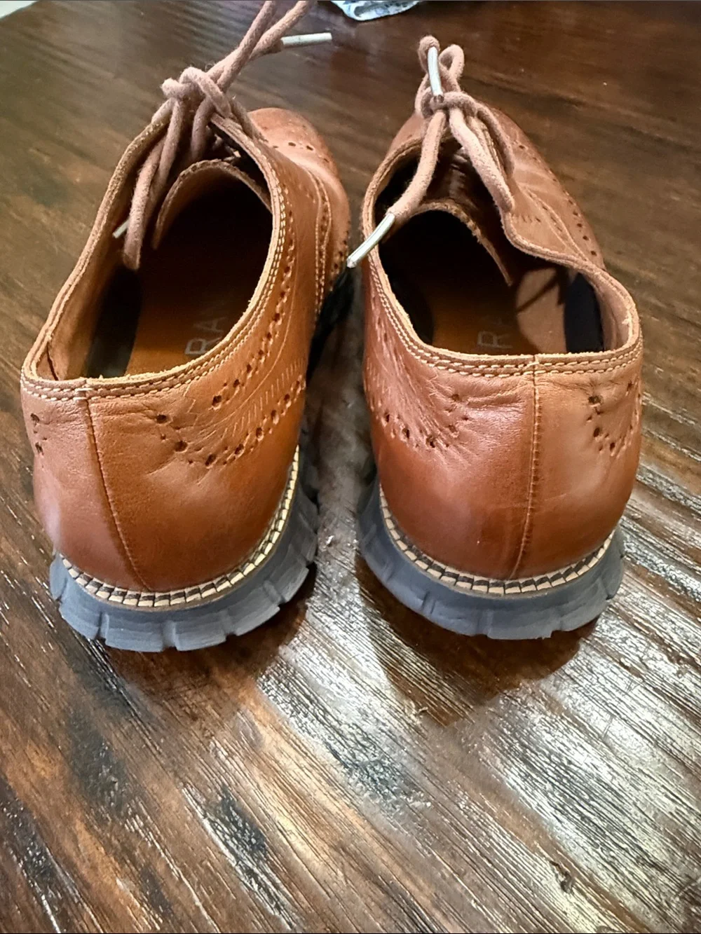 Men’s Cole Haan Zero Grand Tan Leather Oxford Shoes - Classic Lace-Up Style
